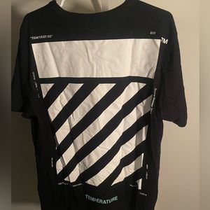 Off-White Diagonal Temperature Striped Tee